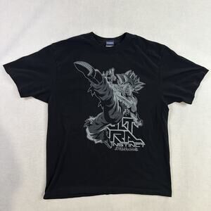 Dragon Ball Super Ultra Instinct Shirt Mens XL Black Goku Cospa Anime Tee Japan